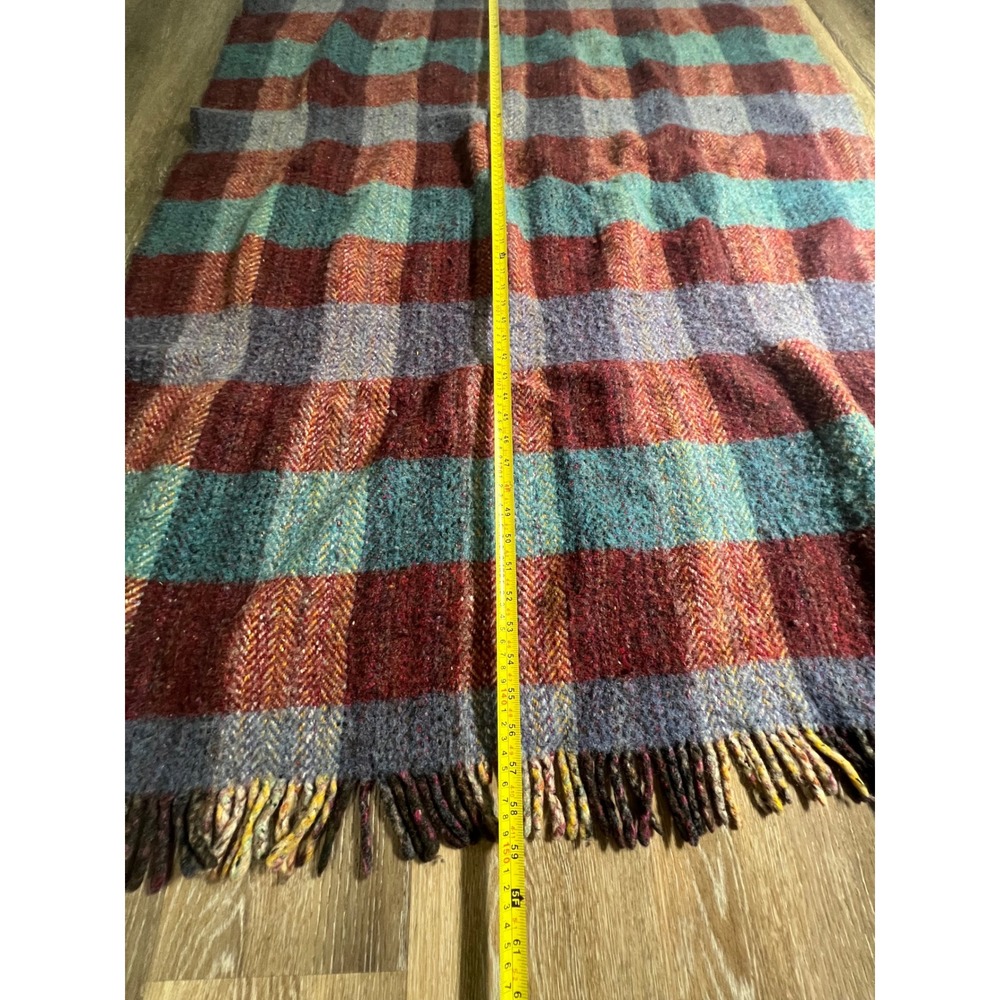 Eddie Doherty Handwoven Tweed Blanket Unisex OS Multicolor Wool Irish Throw - Picture 3 of 4